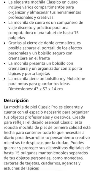 Mochila Moleskine Negra