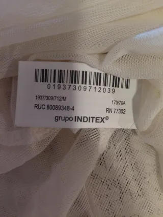 Falda Zara encaje asimétrica