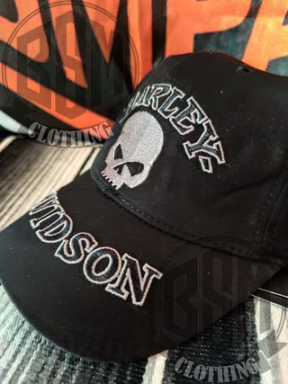 Cappellino Harley Davidson Teschio Nero