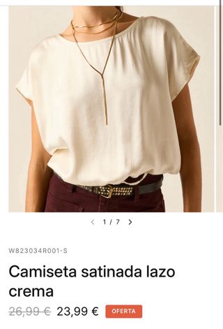 Camisa satinada Algo Bonito Talla M