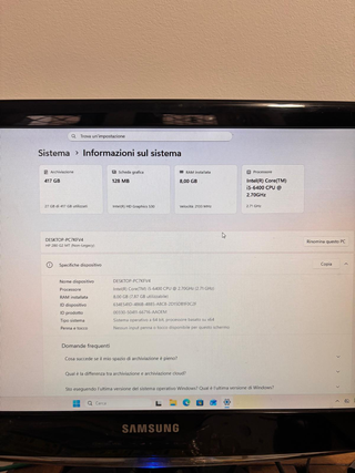 HP 280 i5-6400, 8GB Ram, 128GB SSD, 320GB HDD