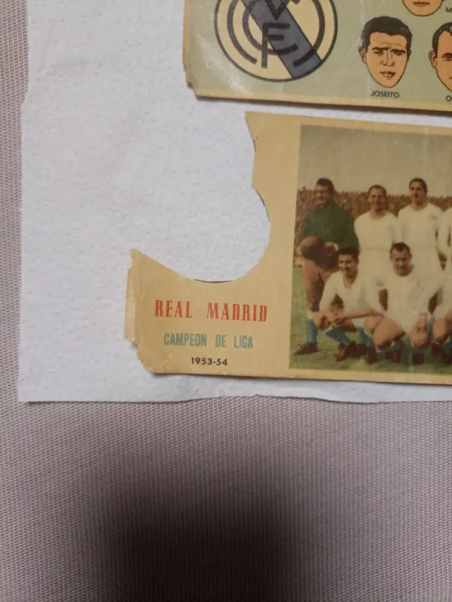 Cromos antiguos Real Madrid Batanga