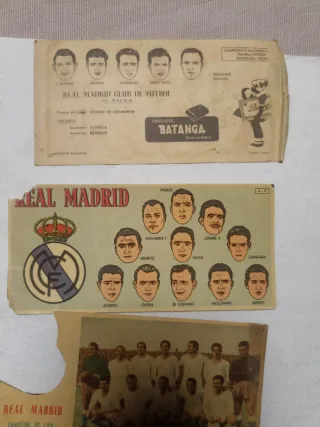 Cromos antiguos Real Madrid Batanga