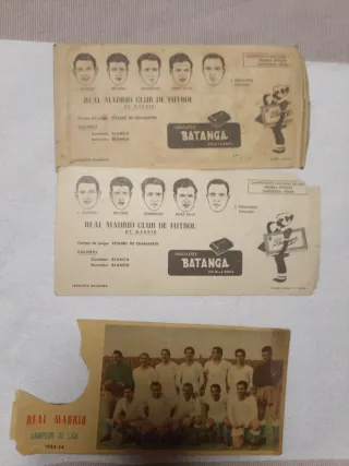 Cromos antiguos Real Madrid Batanga