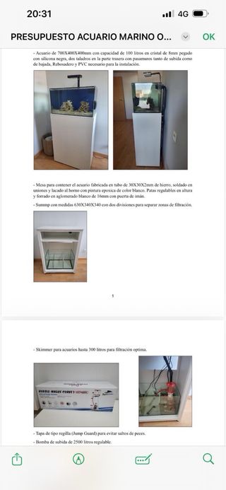 Acuario Marino Completo