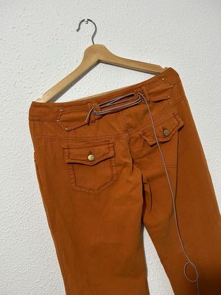 Pantalones Roberto Cavalli Naranja Estilo Vintage