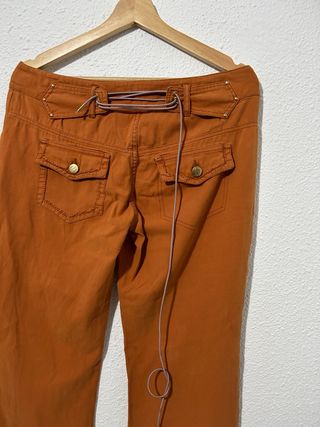 Pantalones Roberto Cavalli Naranja Estilo Vintage