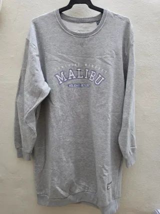 Vestido Sudadera Gris Malibu
