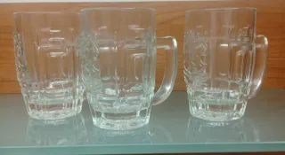 Tris boccali birra vintage