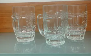 Tris boccali birra vintage