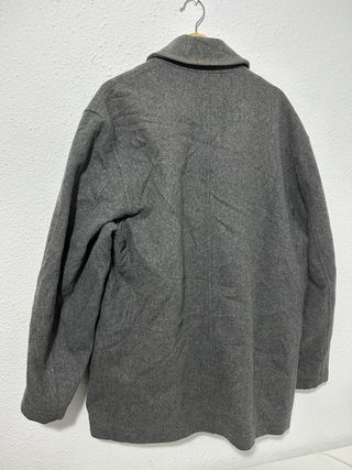 Abrigo Kenzo Gris Talla XL Estilo Vintage