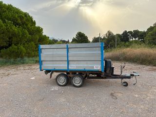 Remolque volquete doble eje electrico