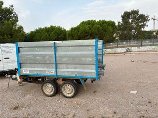 Remolque volquete doble eje electrico