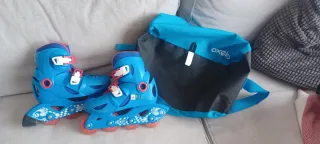 Patines T30-32 niño/a con casco y protecciones