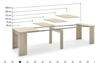 Mesa consola extensible marron