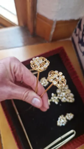 Aderezo Fallera Niña Oro