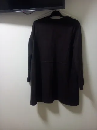 Gabardina maron mujer talla S pero es como una M