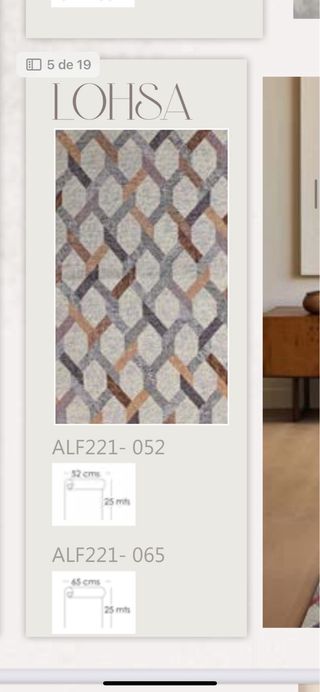 Alfombras Jacquard 65cm Ancho