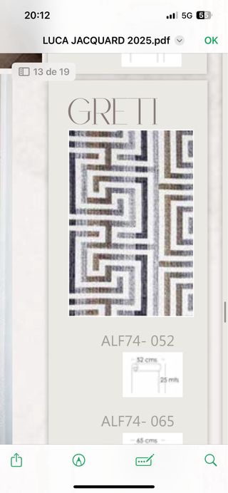 Alfombras Jacquard 65cm Ancho