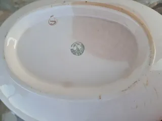 Sopera Vintage Porcelana Dorada