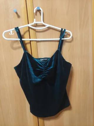 Top terciopelo talla L