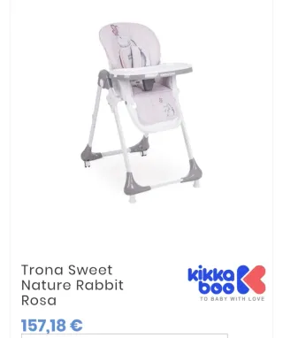 Trona Kikka boo Rosa Bebé