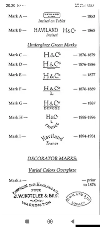 Gran Azucarero Haviland 20x12 cm