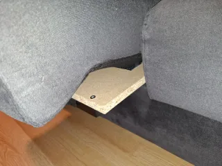 Sofá negro 2 plazas 180cm