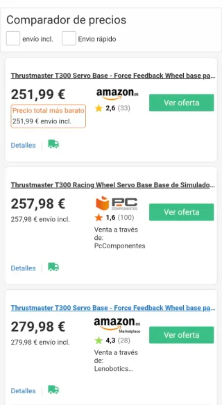 Base Thrustmaster T300 RS + pedali T3PM