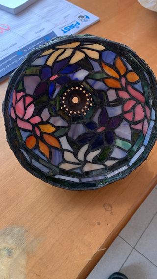 Lámpara Tiffany Cristal y Metal