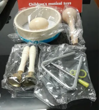 Lote Juguetes Musicales Infantiles Madera