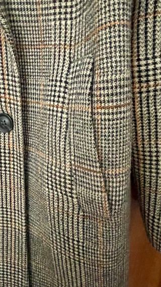 Abrigo fino Zara cuadros