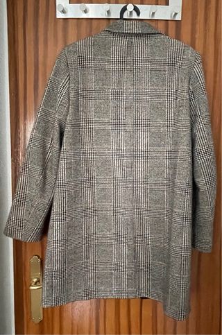 Abrigo fino Zara cuadros