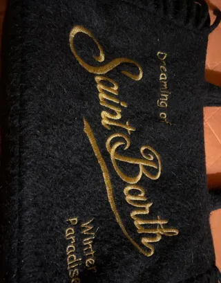 Borsa MC2 Saint Barth nera con frange