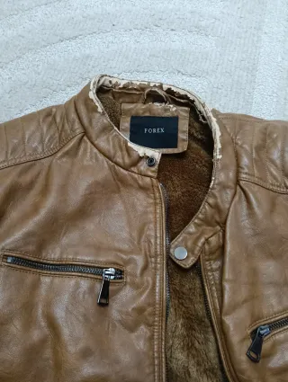 Giacca ecopelle uomo vissuta