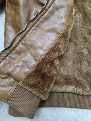 Giacca ecopelle uomo vissuta