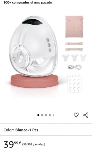 Sacaleches Eléctrico Blanco Nuevo