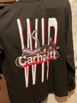 Camiseta Carhartt WIP Madrid Tribunal Negra Talla