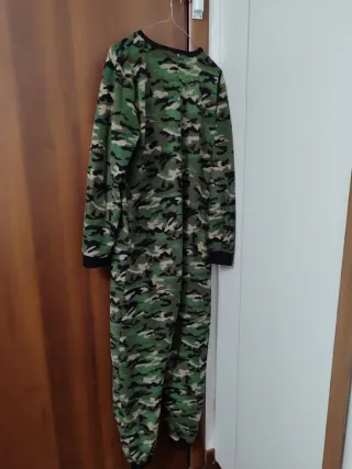 Tuta intera felpata mimetica ragazzo