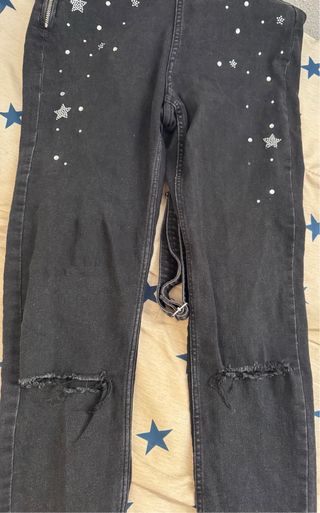 Mono Hym negro con brillos