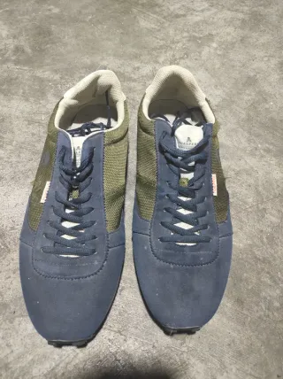 Zapatillas deportivas azul y verde talla 46