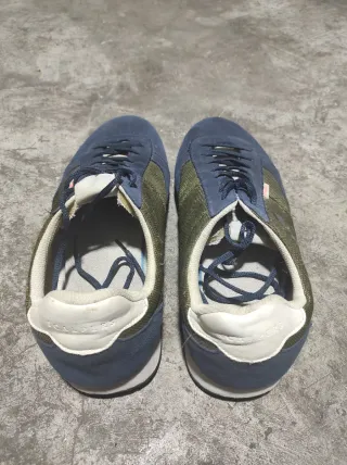 Zapatillas deportivas azul y verde talla 46