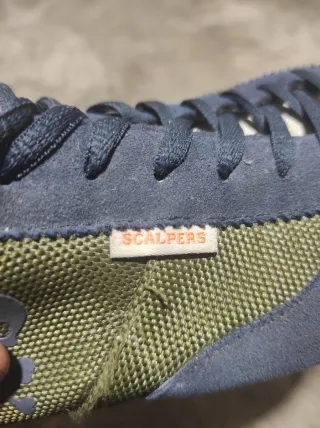 Zapatillas deportivas azul y verde talla 46