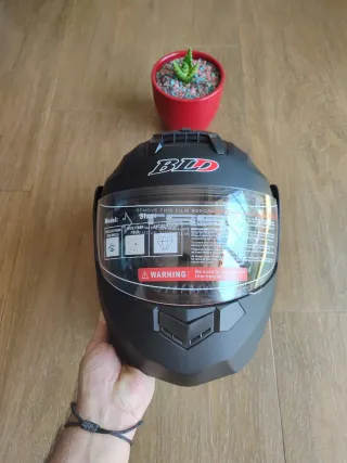 Casco Moto Modular Abatible Talla XL Negro