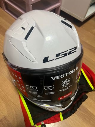 Casco Moto LS2 Vector II Blanco
