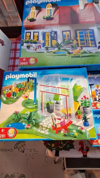 7 Cajas Playmobil vacías antiguas.
