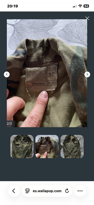 Lote Ropa Camuflaje