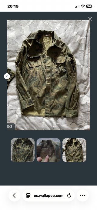 Lote Ropa Camuflaje