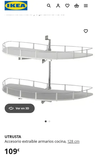 Estructura bandejas rinconera cocina