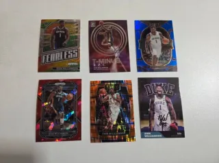Lote - conjunto de 30 cards de Zion Williamson.